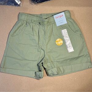 Girls' Pull-On Woven Shorts - Cat & Jack Army Green Large (10-12) #937